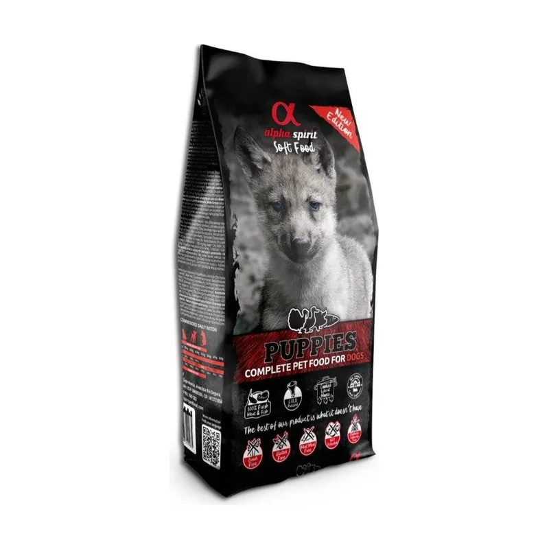 Alpha Spirit Puppy Semihúmedo Pienso para Cachorros 1,5kg