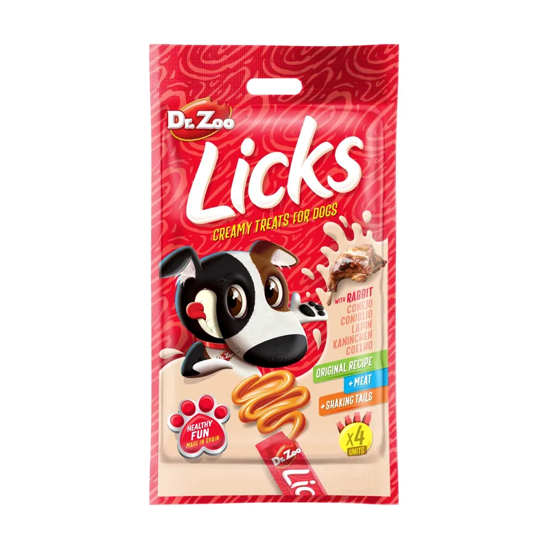 Drzoo Licks Snack Conejo para Perros 12x4x15g