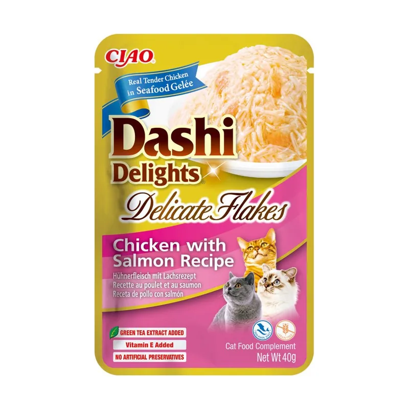 Churu Dashi Delight Flakes Comida Húmeda para Gatos 12x40g