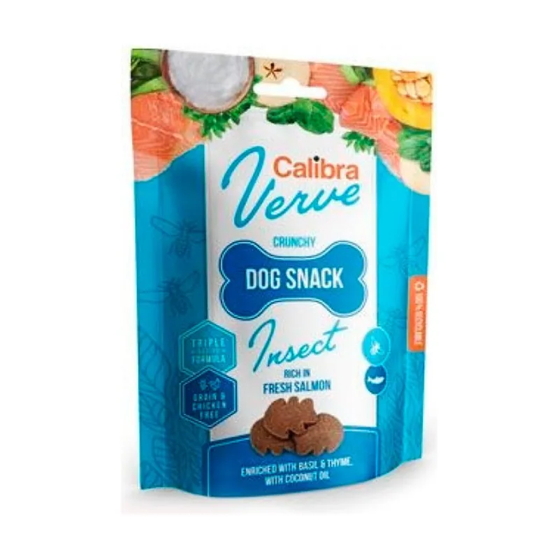 Calibra Dog Verve Snack Insectos y Salmón 150g