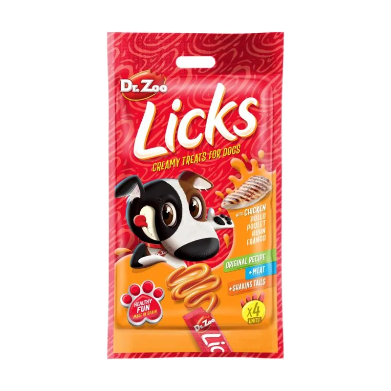 Drzoo Licks Pollo Snack para Perros 12x4x15gr