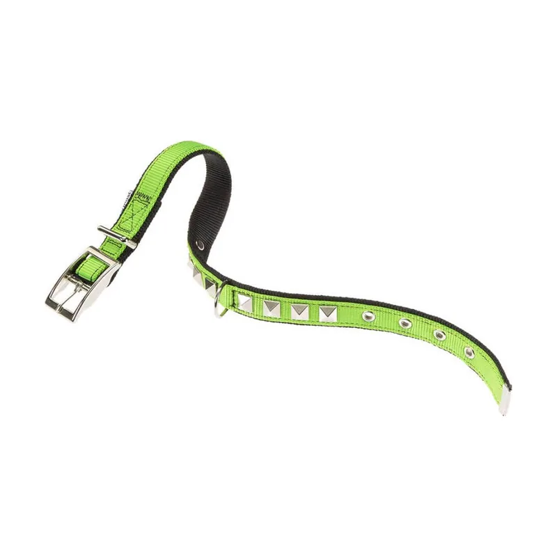 Ferplast Collar Nylon Verde y Negro 37-45cm