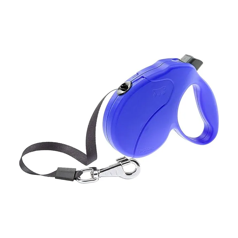 Ferplast Amigo Easy L Correa Retráctil Azul 5m