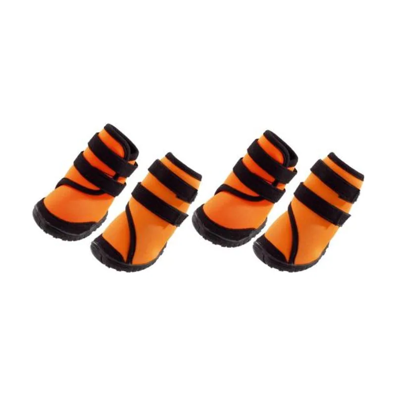 Ferplast Trekking Shoes Botas Naranja y Negro 4 piezas