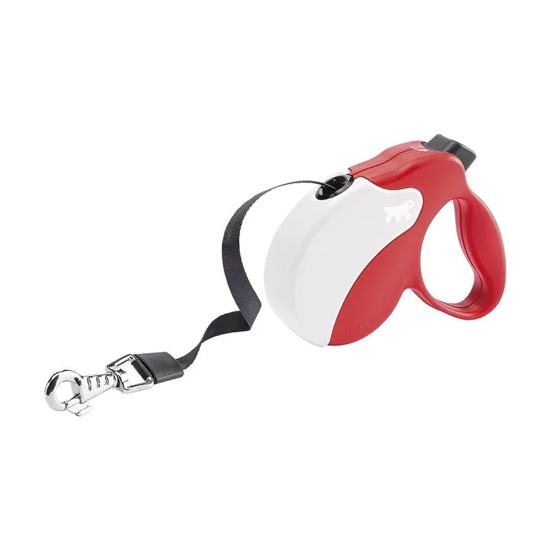 Ferplast MINI Correa Retráctil Roja 3m