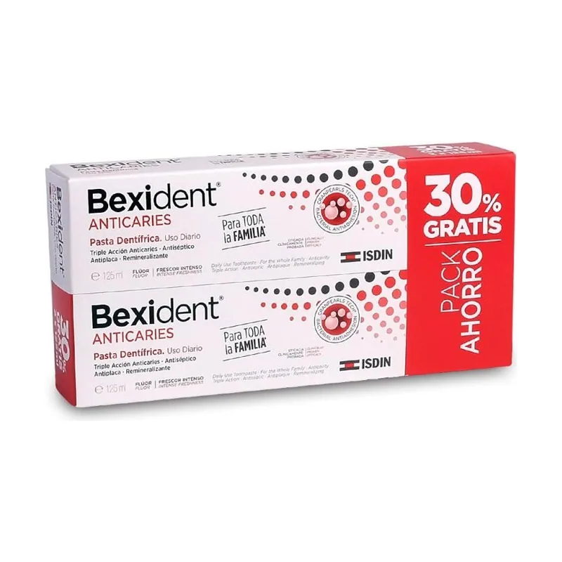 Bexident Anticaries Pasta Dentífrica 2x125ml