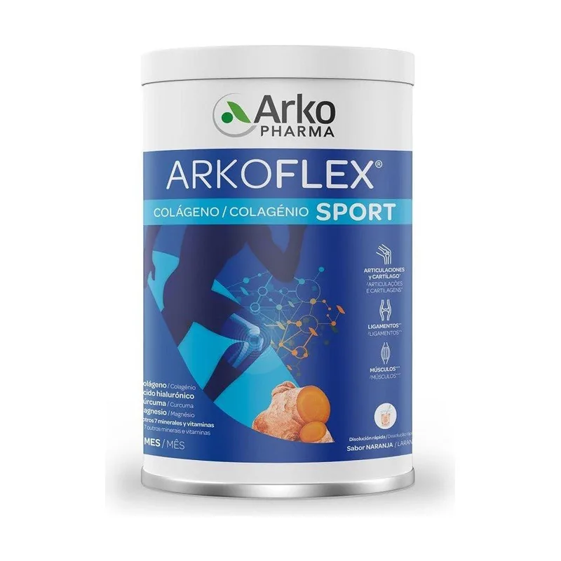 Arkopharma ARKOFLEX Colágeno Sport sabor Naranja 390g Antes DolExpert