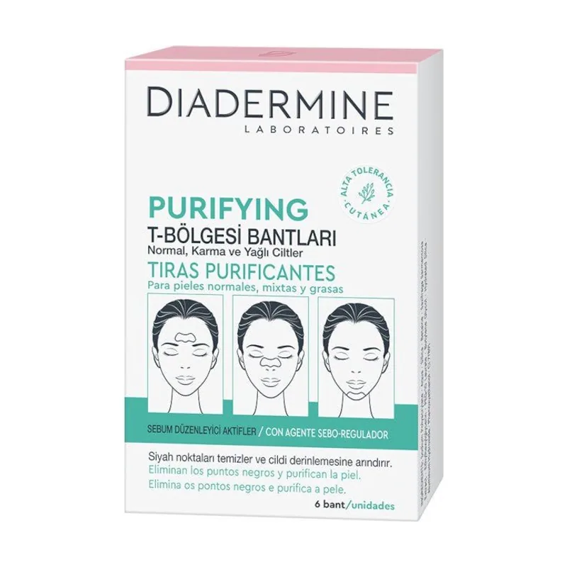 Diadermine Tiras Purificantes Piel Normal-Mixta 6 unidades