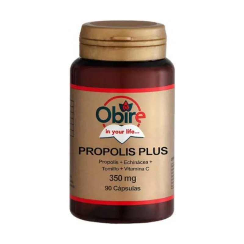 Obire Própolis Plus Própolis + Echinácea + Tomillo + Vitamina C 90 Cápsulas
