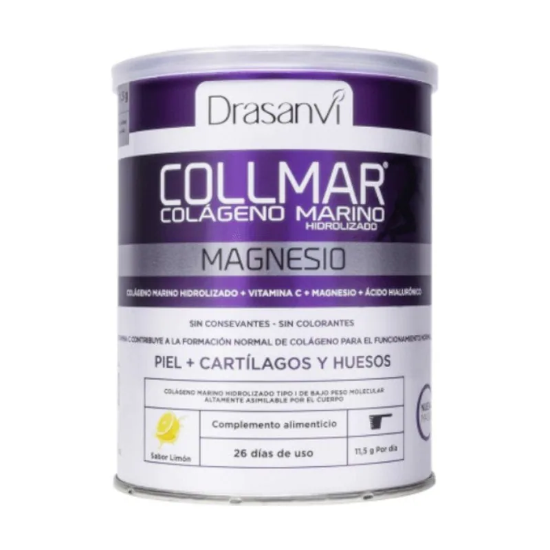 Drasanvi COLLMAR Colágeno Marino + Magnesio + Ac. Hialurónico sabor Limón 300g