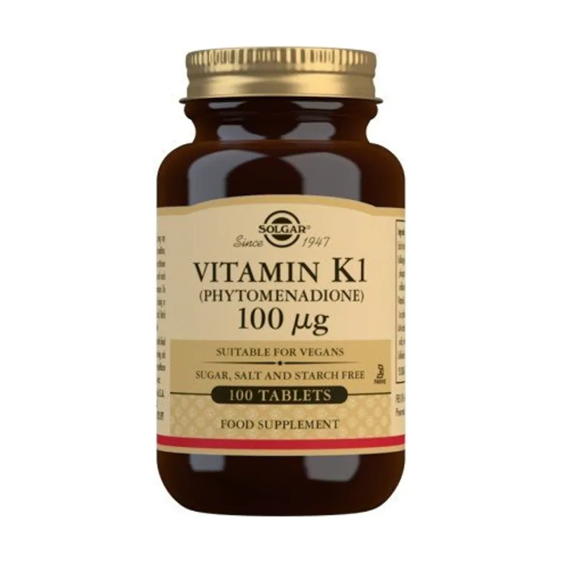 Solgar Vitamina K1 100mg 100 comprimidos