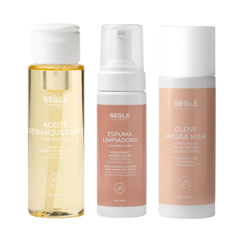 Segle Pack Triple Limpieza Glow Hydra Milk