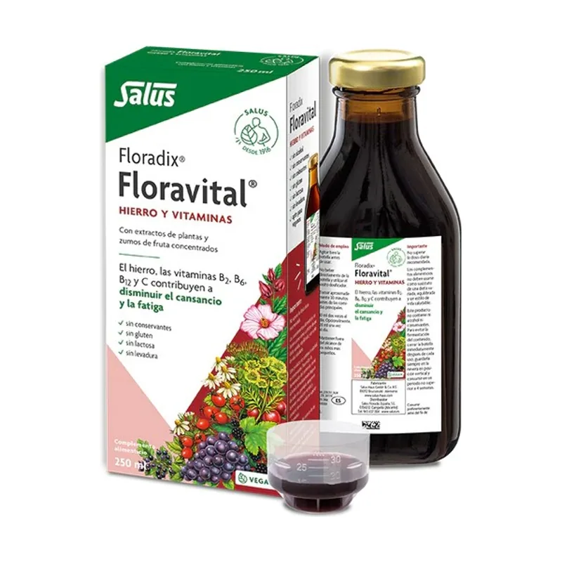 Salus Floradix Floradix Floravital Hierro Y Vitaminas 250 Ml