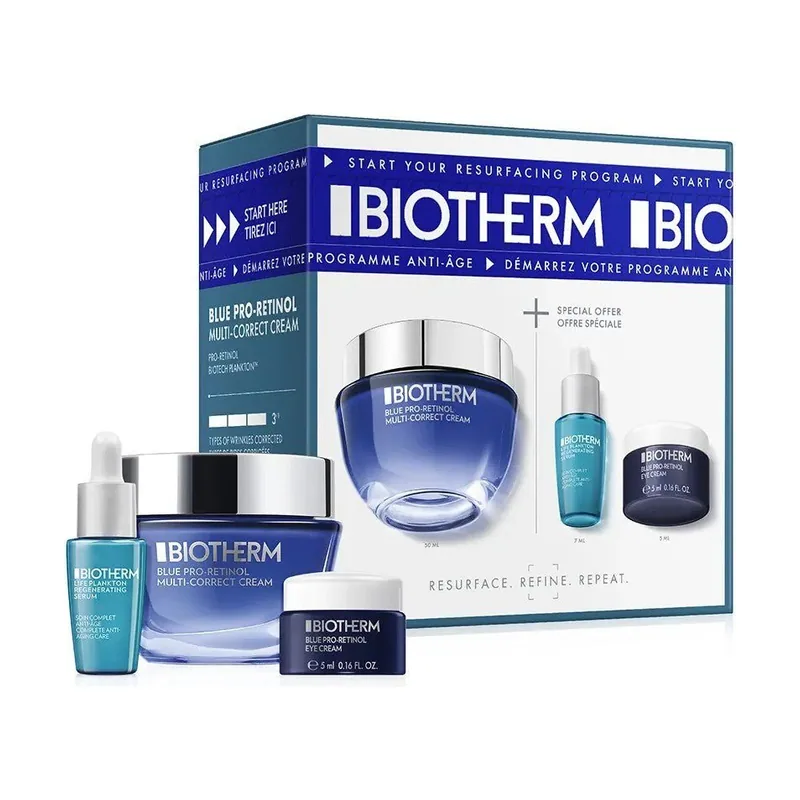 Biotherm Blue Pro-Retinol Multi-Correct Crema Estuche 3 Pz