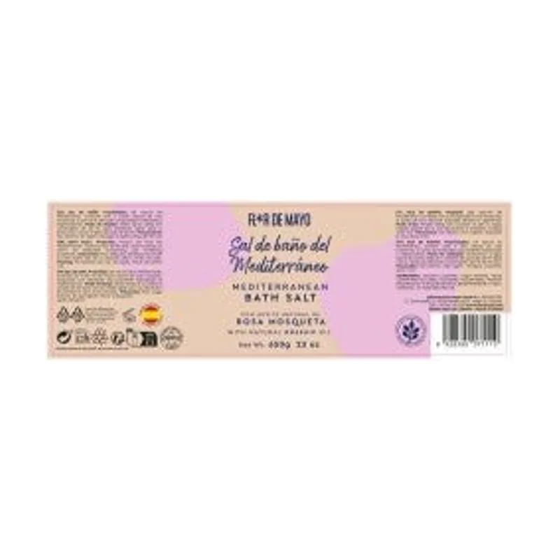 Flor de Mayo Sales De Baño Rosa Mosqueta Bote 650G