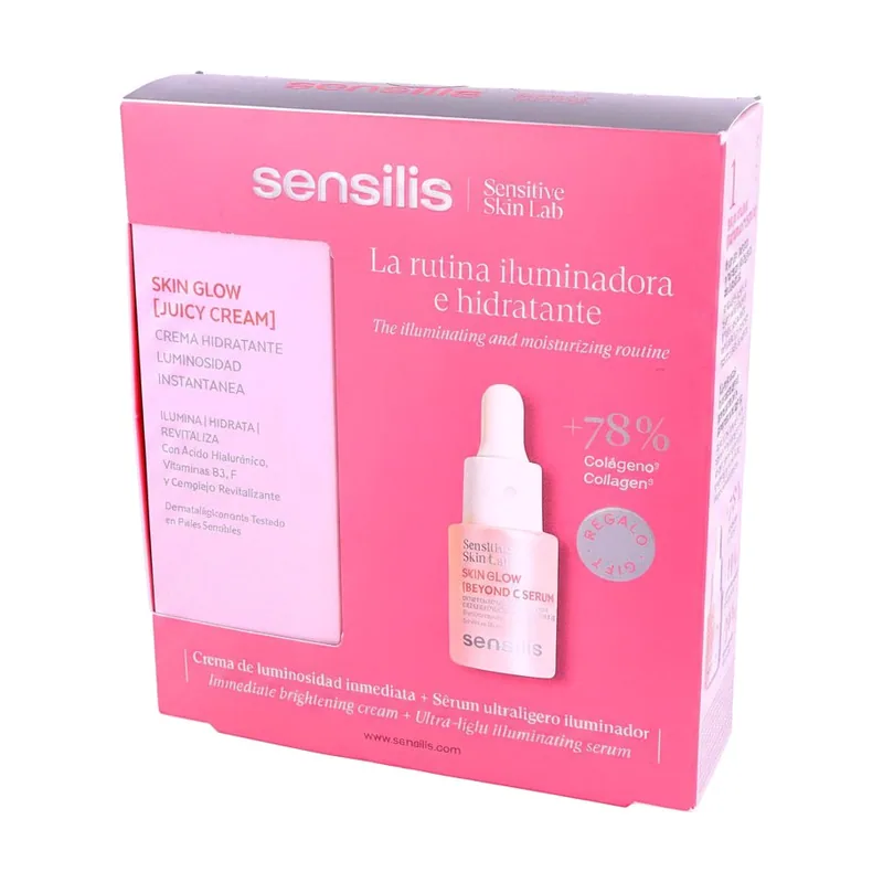 Sensilis Pack Skin Glow Juicy Cream 50 ml + Sérum Vitamina C 15 ml