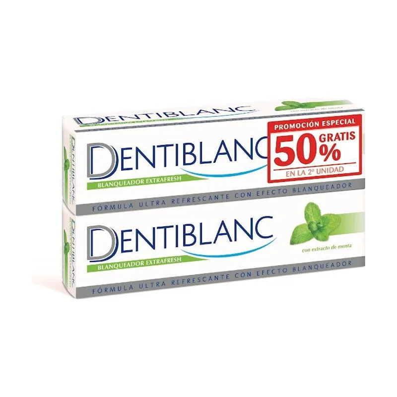 Laboratorios Viñas Dentiblanc Pasta de Dientes Blanqueador Extrafresh Duplo 2 x 100 ml