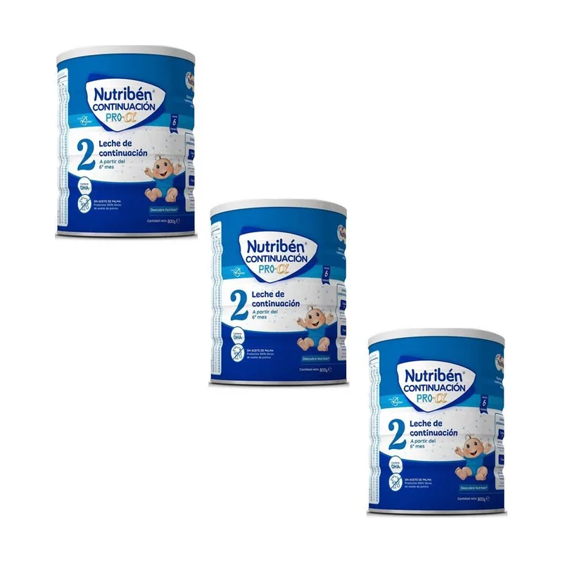 Nutriben Continuación Pro Alfa 2 Leche de Continuación Pack 3x800gr