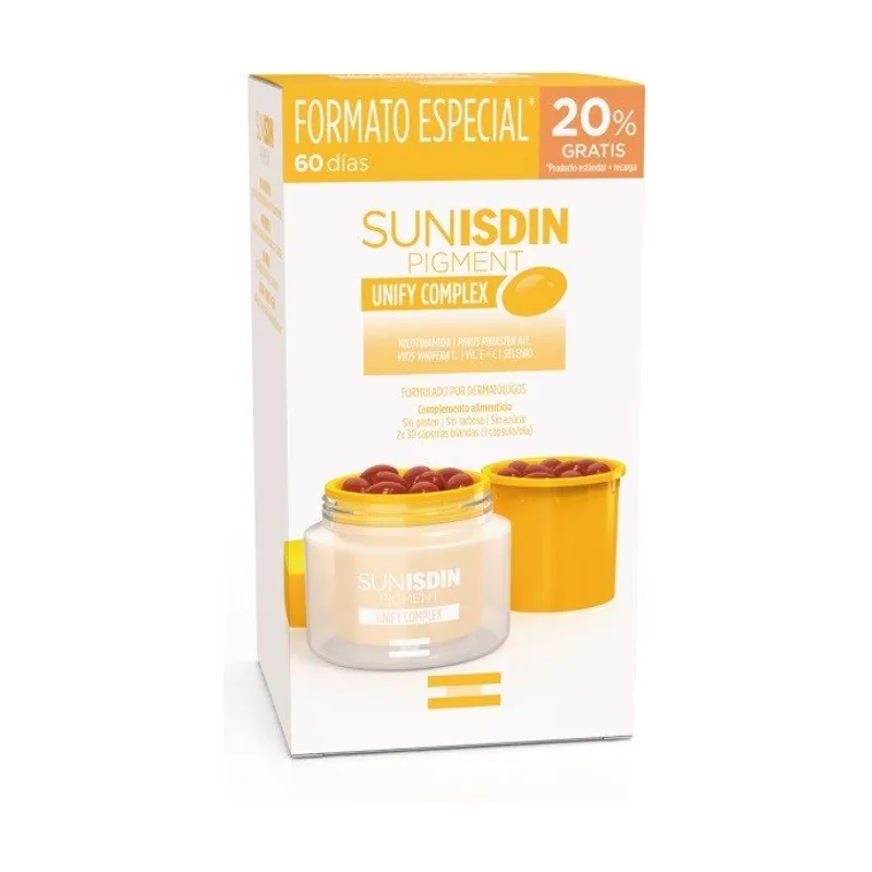 ISDIN SunIsdin Pigment Unify Complex DUPLO 30+30 cápsulas