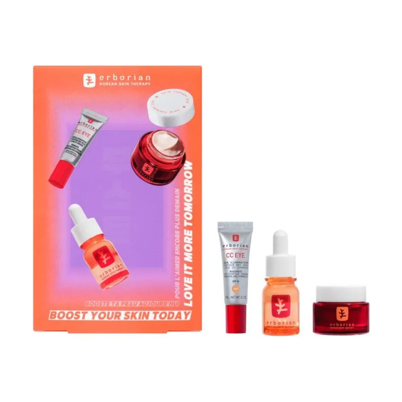Erborian Kit Skin Therapy Duo + CC Eye Doré 5 ml Ritual Noche y Contorno