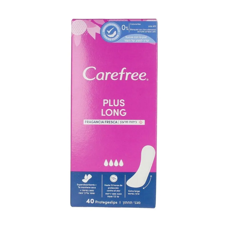 Carefree Plus Long Protector Fragancia Fresca 40 unidades