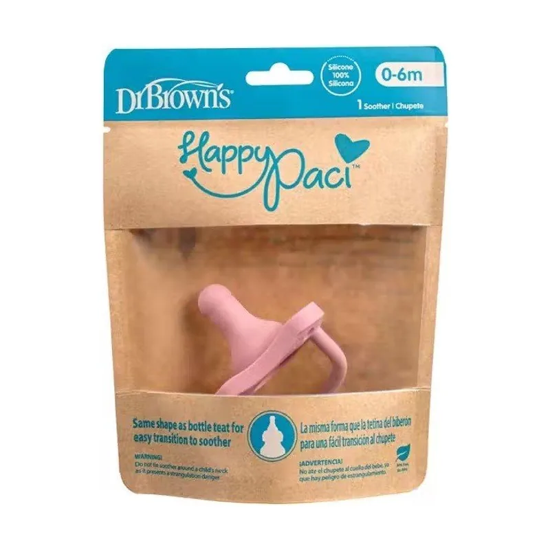 Dr. Brown's Chupete Todo Silicona HappyPaci 0-6 meses