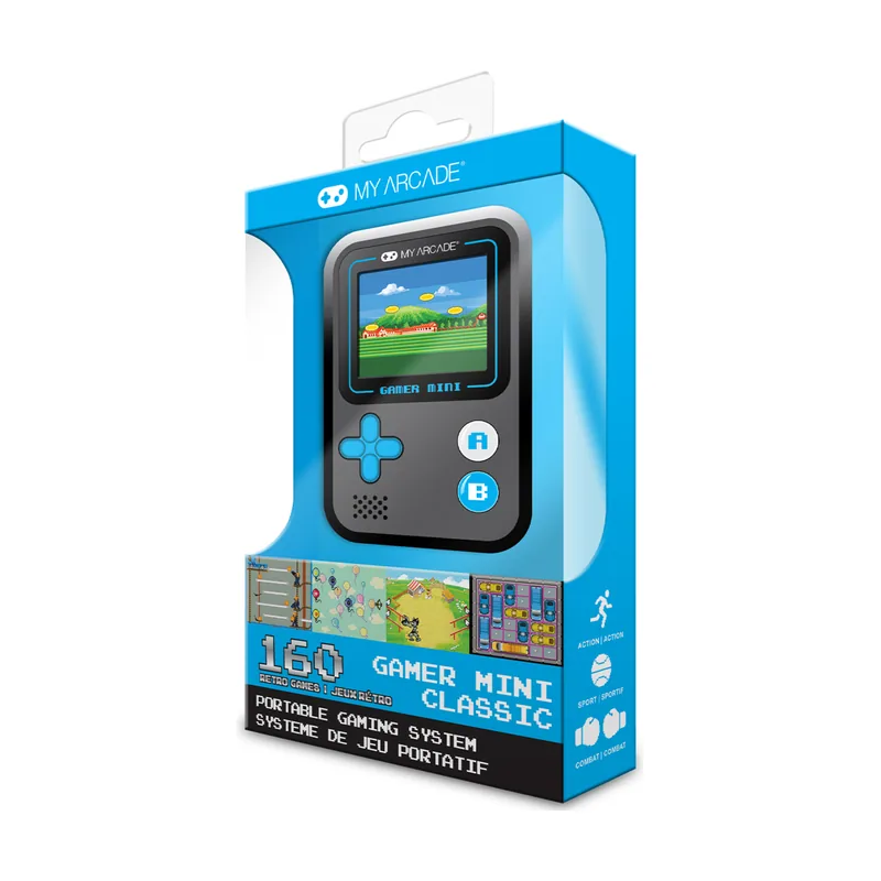 dreamGear Mini Classic My Arcade Negra/Azul 160 juegos