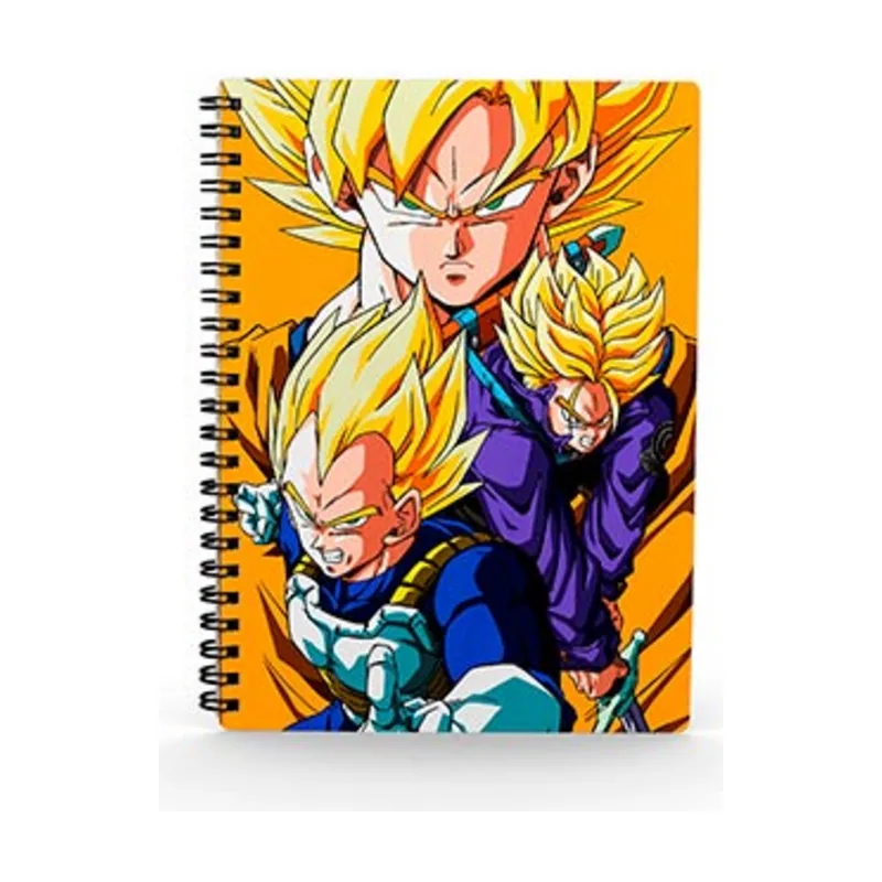 SD Toys Libreta Efecto 3D 30X21cm Saiyans Dragon Ball Z