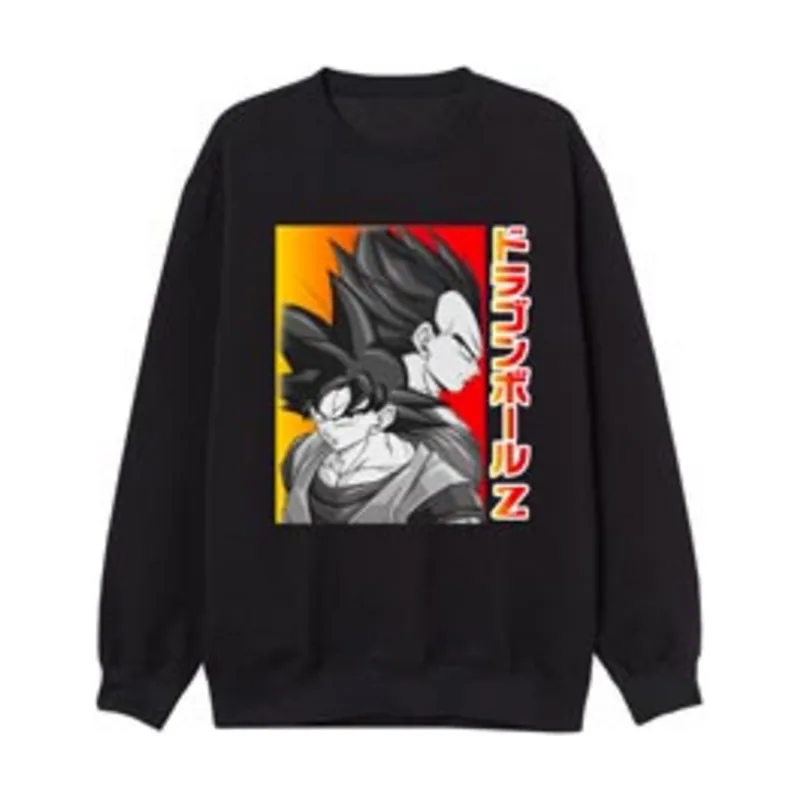 Sun City Iberica, Lda. Son Goku Vegeta Talla M Sudadera Sin Capucha Negra Chico Dragon Ball
