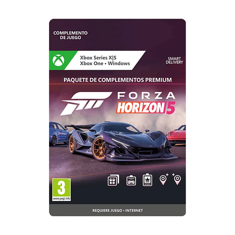 Microsoft Xbox Series X S & One Windows PC Forza Horizon 5 Premium Add-Ons Bundle Código descarga