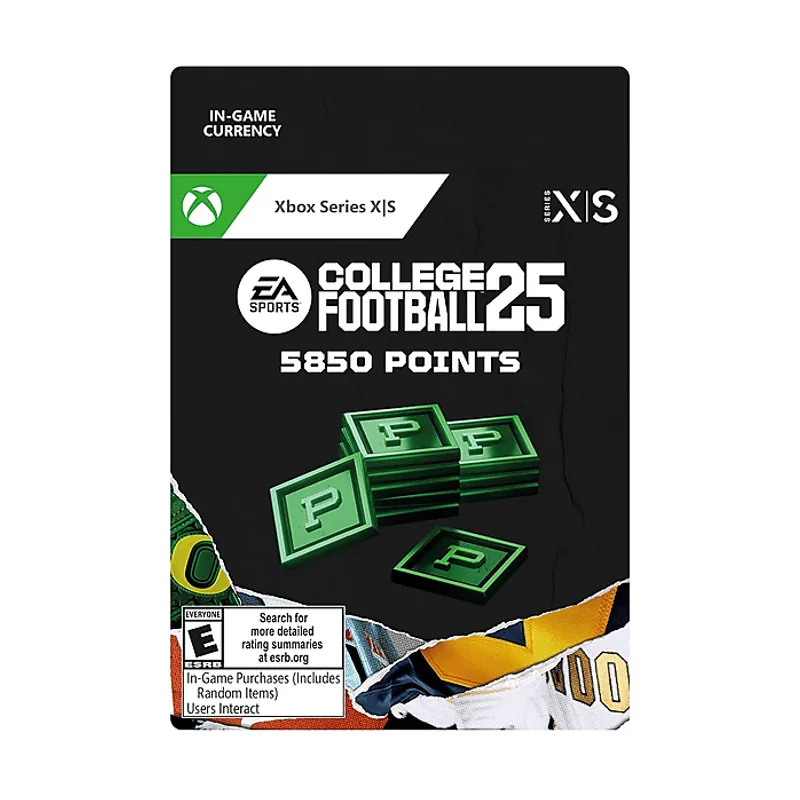 Microsoft Xbox Series X S EA SPORTS™ College Football 25 5.850 Points para el juego *Juego no incluido Código descarga