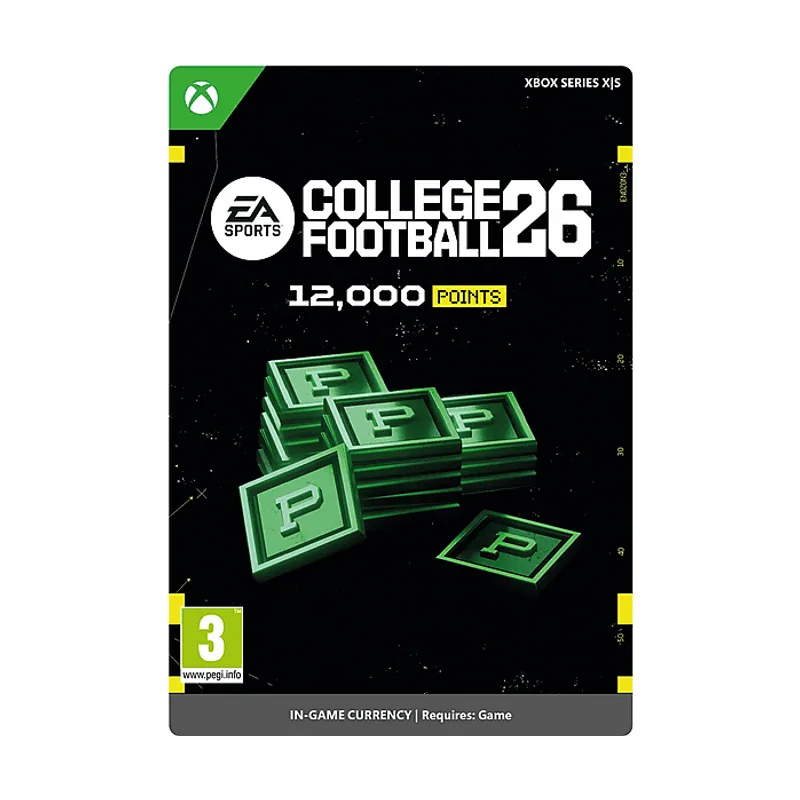 Microsoft Xbox Series X S EA SPORTS™ College Football 26 12.000 Points para el juego *Juego no incluido Código descarga