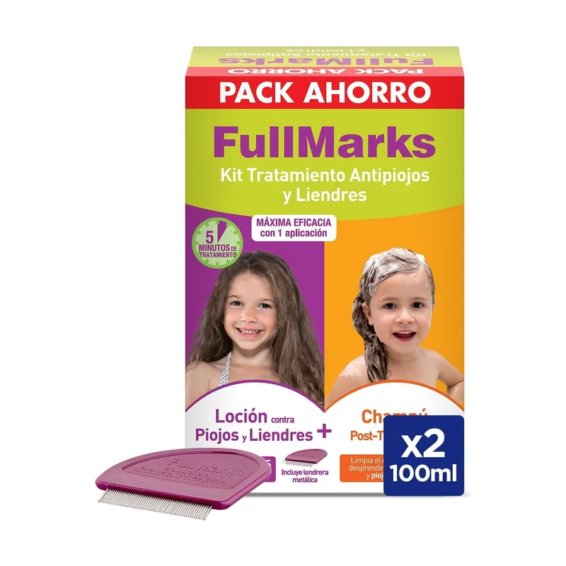 Reckitt Benck HC Fullmarks Kit Antipiojos Loción 100 Ml + Champú 150 Ml