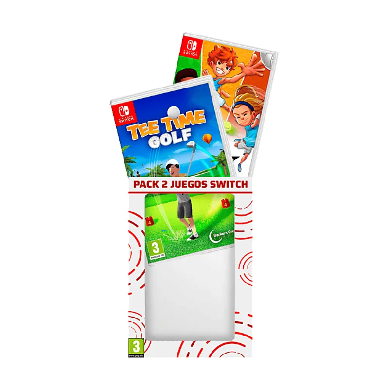 ShineStar Nintendo Switch Pack 2 juegos Tee Time Golf + Super Sports Blast