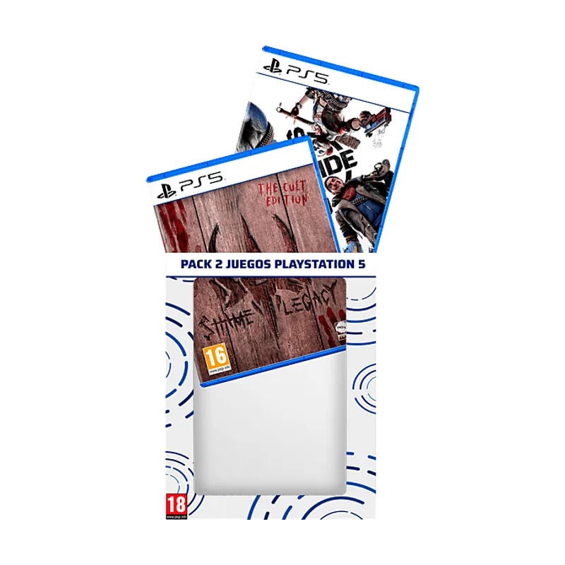 ShineStar PS5 Pack 2 juegos Shame Legacy The Cult Edition + Suicide Squad Kill the Justice League
