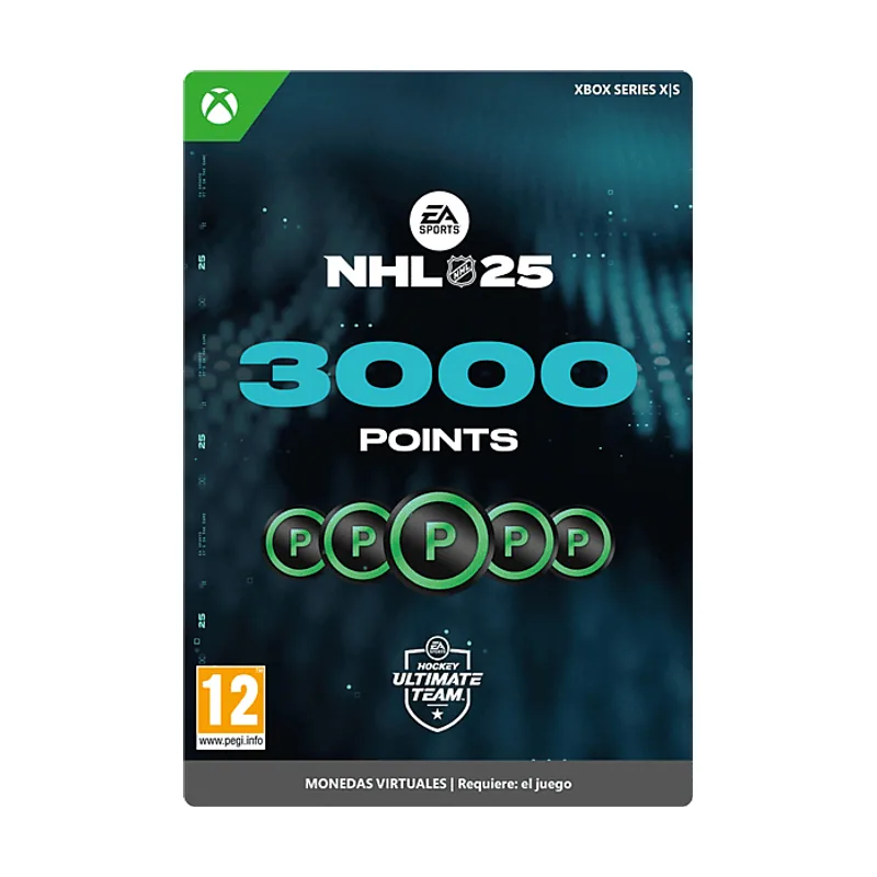 Microsoft Xbox Series X S NHL 25 3000 nhl points Código descarga