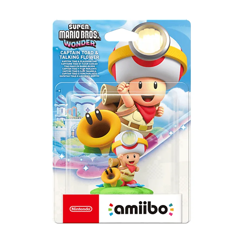 Nintendo Figura Amiibo Super Mario Bros. Wonder Captain Toad & Talking Flower
