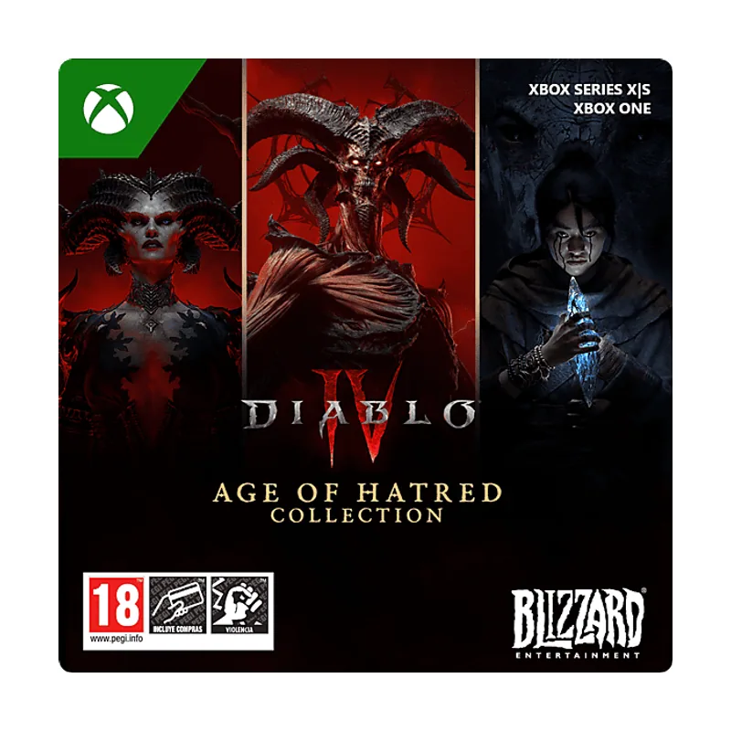 Microsoft Xbox Series X S & One Diablo® IV Age of Hatred Collection Código descarga