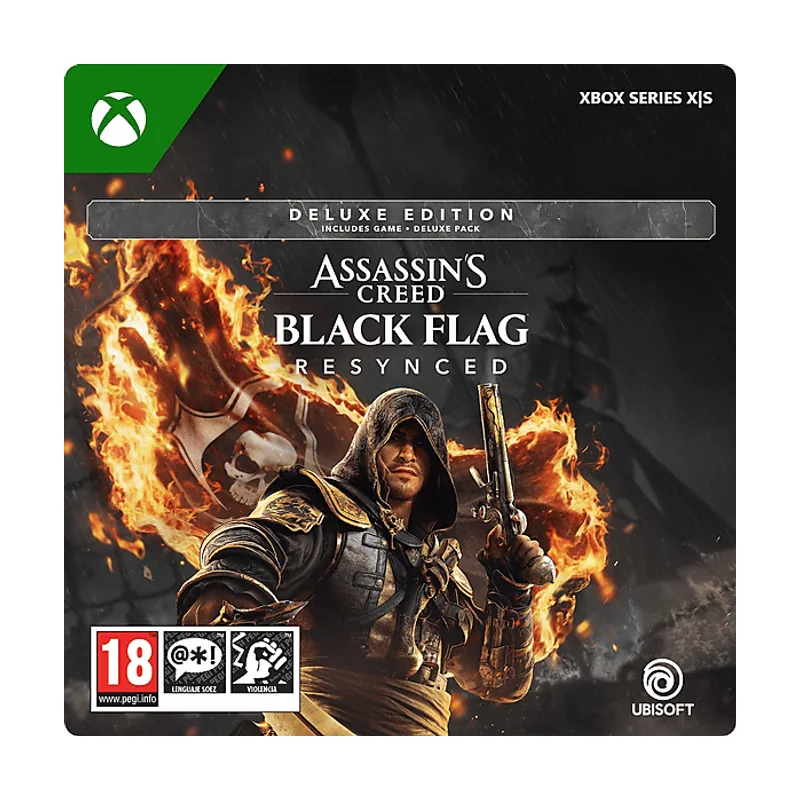 Microsoft Xbox Series X S Assassin's Creed Black Flag Resynced Deluxe Edition Código descarga