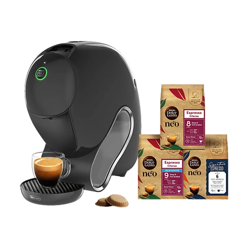De'Longhi Cafetera de cápsulas Nescafé® Dolce Gusto® Neo Caffe 200.A + 3 packs compostables