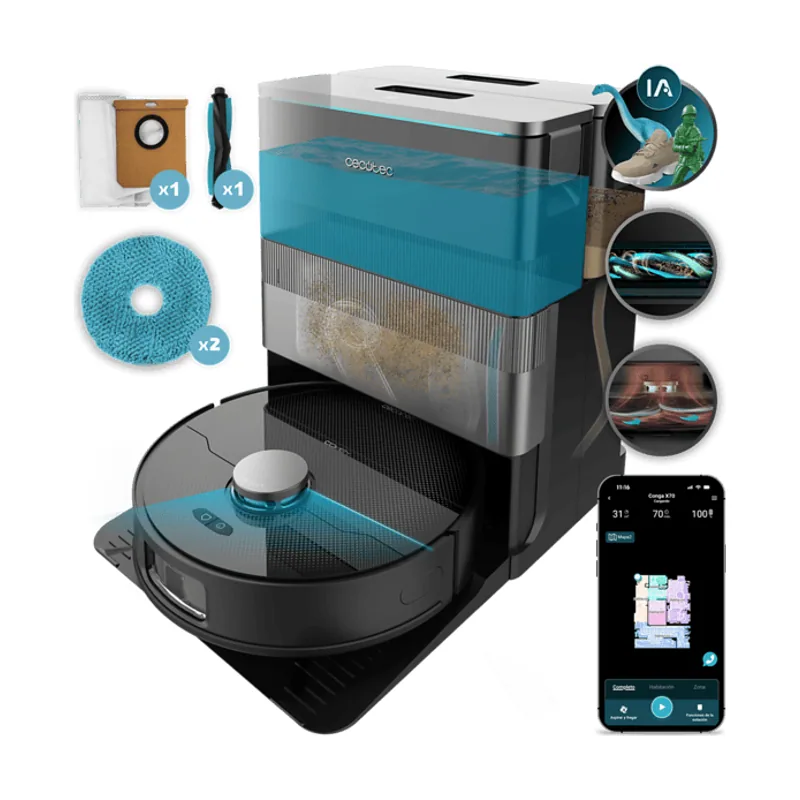 Cecotec Robot friegasuelos Conga X70 Max