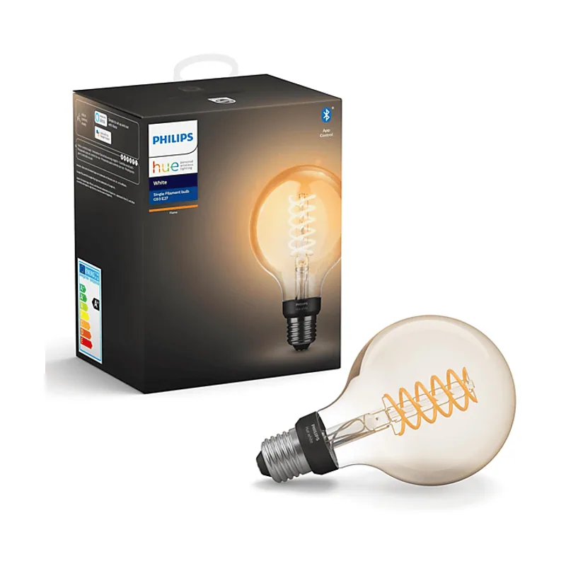 Philips Bombilla Bluetooth Hue de filamento globo LED E27