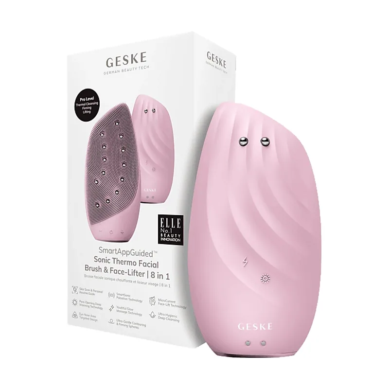 Geske Limpiador facial Sonic Thermo Facial Brush & Face-Lifter 8 en 1