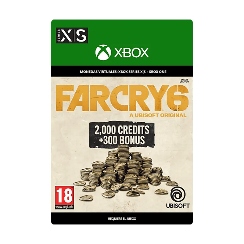 Microsoft Xbox Series X S & One Far Cry® 6 Virtual Currency Medium Pack 2,300 Credits Código descarga