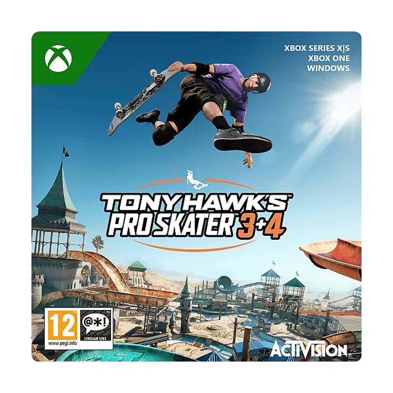 Microsoft Xbox Series X S & One Windows PC Tony Hawk’s™ Pro Skater™ 3 + 4 Código descarga