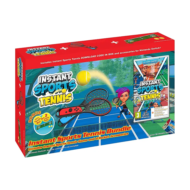 Contact Nintendo Switch Instant Sports Tennis Bundle 2 raquetas Código descarga