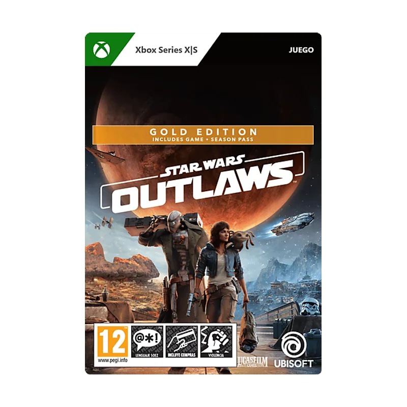 Microsoft Xbox Series X S Star Wars Outlaws. Ed. Gold Código descarga