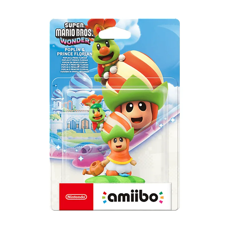 Nintendo Figura Amiibo Super Mario Bros. Wonder Poplin & Prince Florian