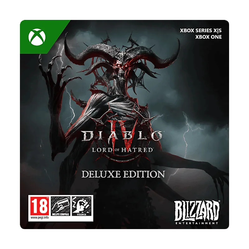 Microsoft Xbox Series X S & One Diablo® IV Lord of Hatred™ Deluxe Edition Código descarga