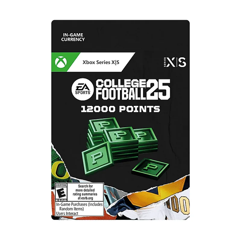 Microsoft Xbox Series X S EA SPORTS™ College Football 25 12.000 Points para el juego *Juego no incluido Código descarga
